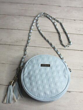 Miche Women's Cross Body Purse Blue Quilted